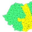 Cod galben în aproape jumătate din țară, cu fenomene de instabilitate atmosferică accentuată
