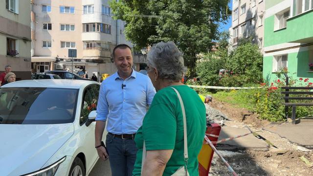 Lucrări de modernizare începute pe strada Luceafărului, din cartierul George Enescu