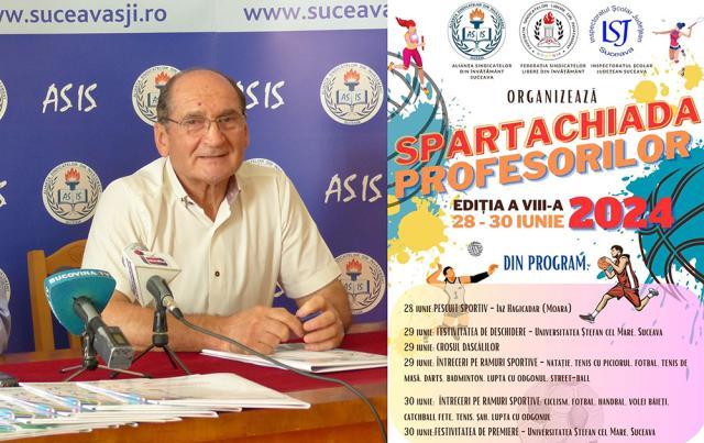 Dumitru Irimia, vicepreședintele Alianței Sindicatelor din Învățământ „Spartachiada profesorilor”