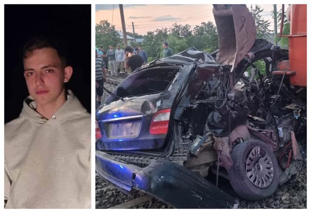 Alex Manoliu, în vârstă de 20 de ani, este tânărul care a murit în accidentul de luni seară produs la trecerea la nivel cu calea ferată din Roșcani - Liteni