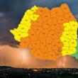 Cod portocaliu de furtuni cauzate de instabilitatea atmosferică accentuată