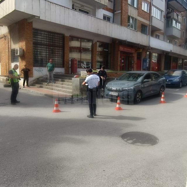 Accidentul a avut loc în zona centrală a municipiului Suceava