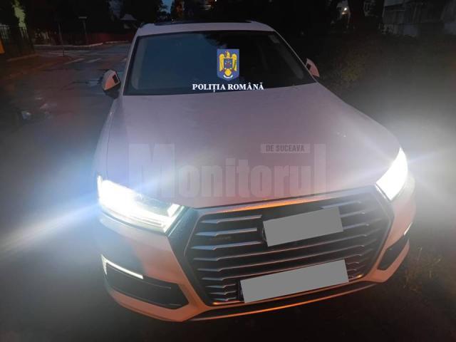 Autoturismul recuperat de polițiști