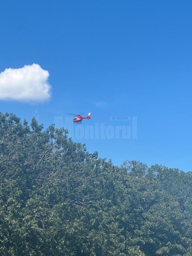 Un pacient cu AVC din Cluj a adus cu un elicopter SMURD pentru a fi tratat la Suceava