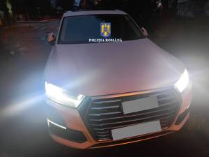 Autoturismul recuperat de polițiști