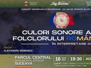 Culori sonore ale folclorului românesc, în interpretare corală, în Parcul Central Suceava