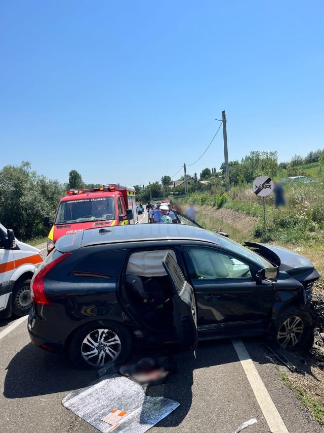 Accident grav la Bunești