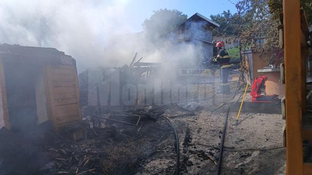 Incendiu, sâmbătă dimineață, la Mihoveni