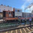 O locomotivă a luat foc în Gara Verești