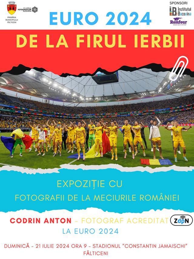 Fotografii realizate la Campionatul European de Fotbal din Germania de Codrin Anton, expuse, duminică, pe Stadionul „Constantin Jamaischi”