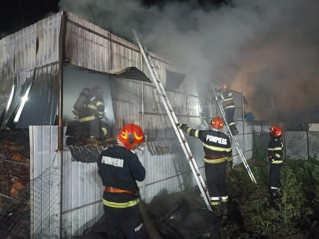 Incendiul de la gospodăria din Dumbrăveni a fost provocat de copiii care s-au jucat cu focul