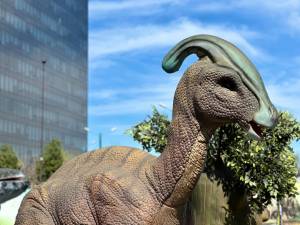 Expoziție de animale marine gigant și dinozauri animatronici, în parcarea Iulius Mall Suceava