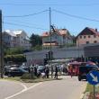 Un polițist și un arestat, răniți după ce un Logan al Poliției a fost lovit de un BMW