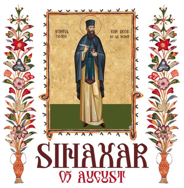 Sinaxar 05 august