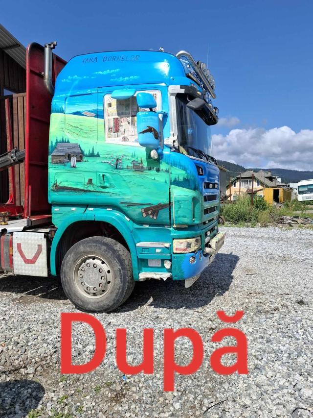 Cu frumoase imagini din „Țara Dornelor”, pictate pe camionul său de un artist din Vatra Dornei (Niko Art ), Alin Mujdei a obținut merituosul loc 5 la concursul Truck Tuning Art