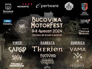 Bucovina Motorfest va avea loc în perioada 9 - 11 august pe platoul Cetății de Scaun a Sucevei