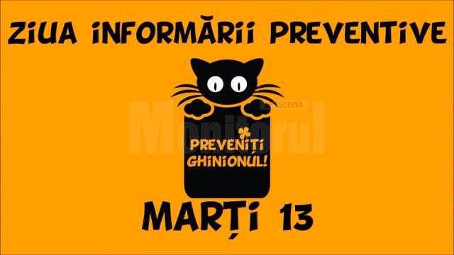 Marți, 13, prevenim ghinionul prin... prevenție