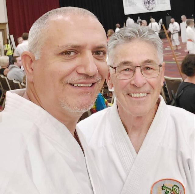 Sensei George Crăciunescu, alături de Maestrul Donald Washabaugh