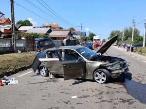 Accident la Bunești