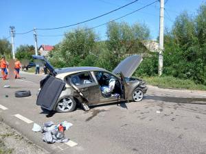 Accident la Bunești