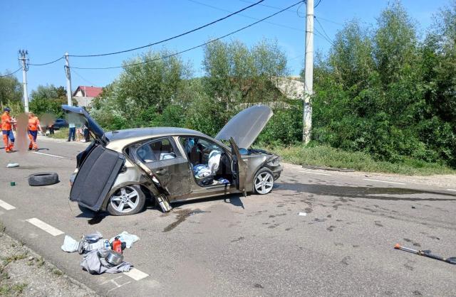 Accident la Bunești