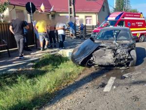 Accident, luni dimineață, la Vicovu de Jos