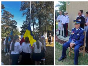 Ceremonie de înălțare a Drapelului, în memoria eroilor, la Horodniceni