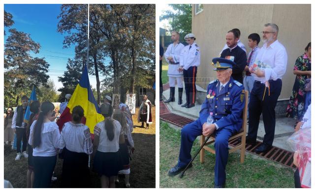 Ceremonie de înălțare a Drapelului, în memoria eroilor, la Horodniceni