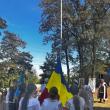 Ceremonie de înălțare a Drapelului, în memoria eroilor, la Horodniceni