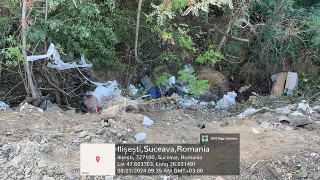 Primăria Ilișești, amendată drastic pentru deșeuri abandonate în câmp