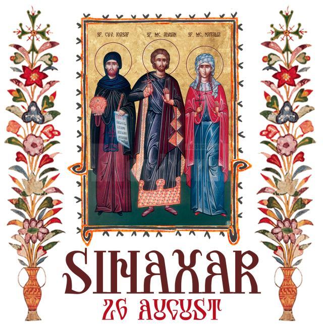 Sinaxar 26 august 2024