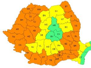 Avertizari meteo ANM luni, 26 august 2024