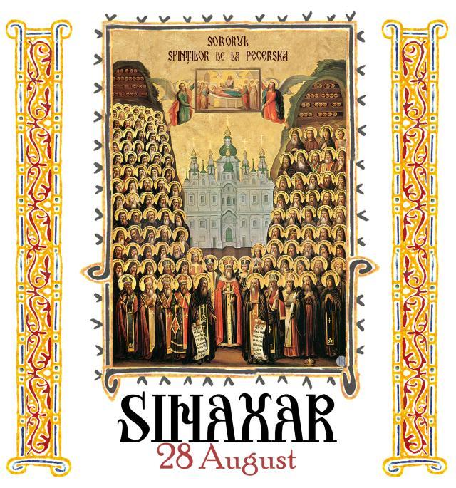 Sinaxar 28 august 2024