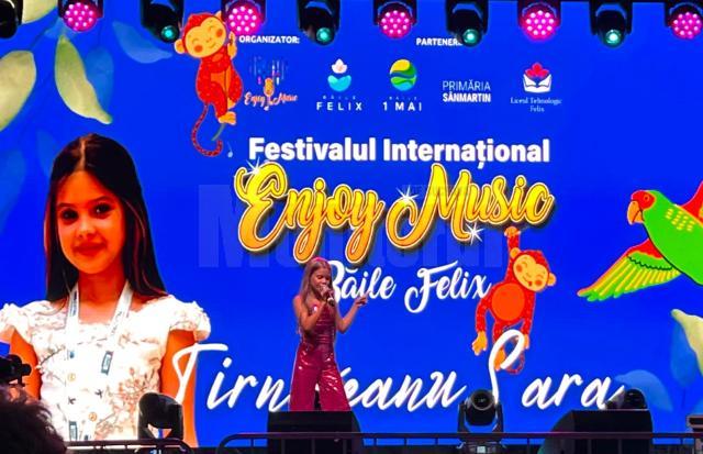 Eleva Sara Natalia Tîrnoveanu a câștigat două trofee în cadrul Festivalul Enjoy Music