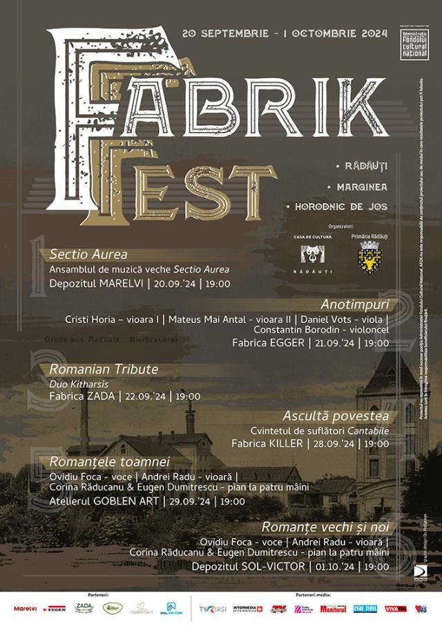 ,,Fabrik Fest” aduce la Rădăuți și în zone limitrofe concerte de muzică clasică, în spații neconvenționale