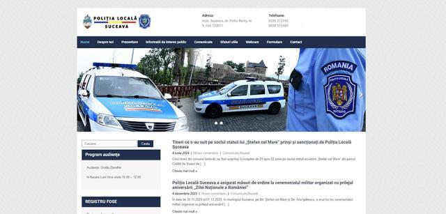 Site-ul Poliției Locale Suceava