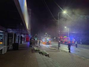 Incendiul de vizavi de catedrala din Suceava