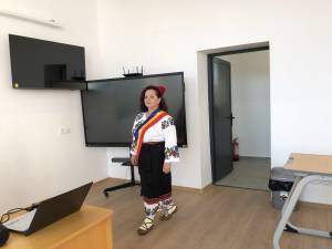 Primarul Violeta Țăran spune că noua școală din Corlata benericiază de dotări la cele mai înalte standarde