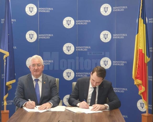 Primarul Ion Lungu la semnarea contractului de 72,8 milioane euro la Ministerul Energiei pentru reabilitare rețelelor termice în Suceava