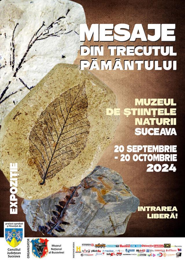 „Mesaje din trecutul pământului”, expoziție la Muzeul de Științele Naturii Suceava