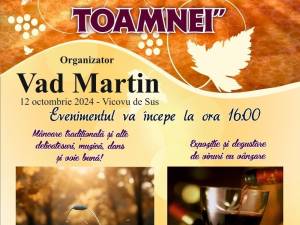 „Sărbătoarea Toamnei”, organizată la Vad Martin, în Vicovu de Sus