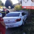 Mașină de poliție, implicată într-un accident rutier, la Șcheia