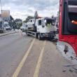 Accident între un autotren și o autoplatformă, la Gura Humorului