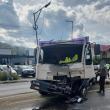 Accident între un autotren și o autoplatformă, la Gura Humorului