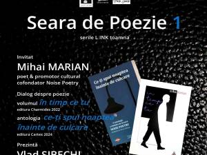 Poetul Mihai Marian, invitat la „Seara de Poezie 1”, eveniment organizat de Casa de Poezie „Light of ink”