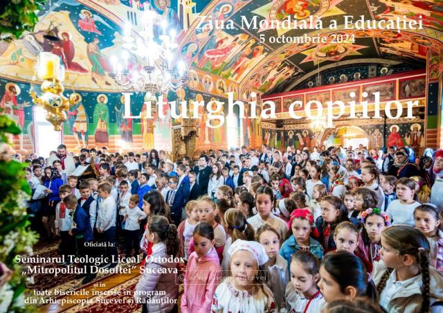 „Liturghia copiilor”, ediția a III-a, de Ziua Mondială a Educației