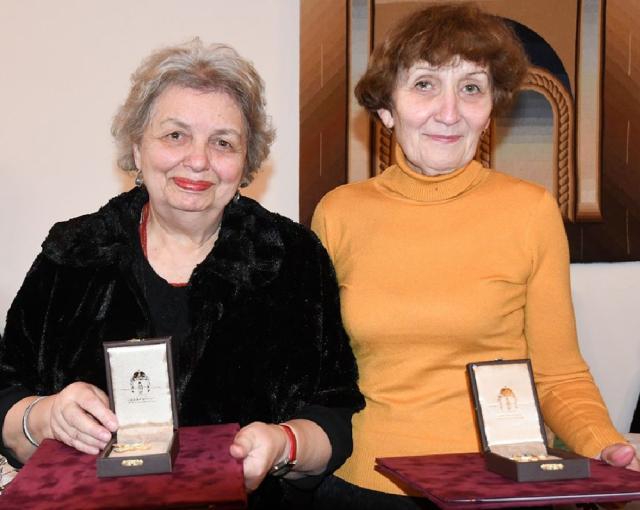 Scriitoarele Doina Cernica și Maria Toacă. Foto: Constantin Ciofu