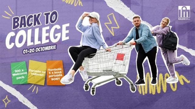 „Back to college”, la Iulius Mall Suceava, cu promoții și tombolă cu premii