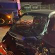 Accident între un tir și o mașină pe E85