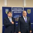 Gheorghe Apetrii alături de subprefectul Florin SInescu și de Cristian Șologon, care a demisionat din această funcție